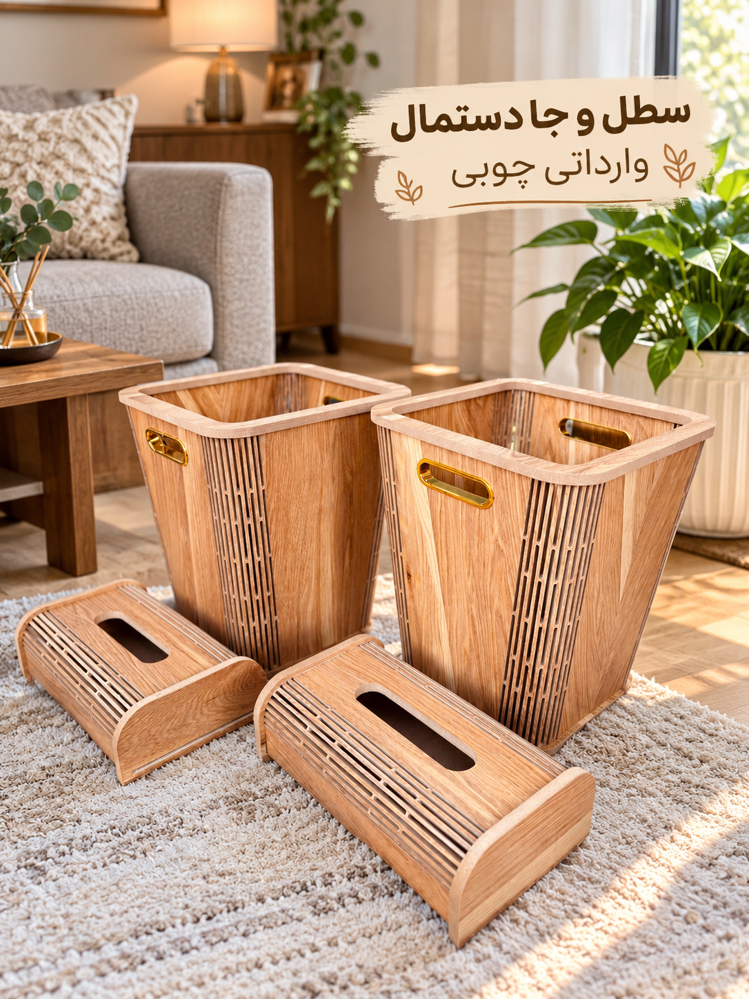 سطل و جا دستمال وارداتی
